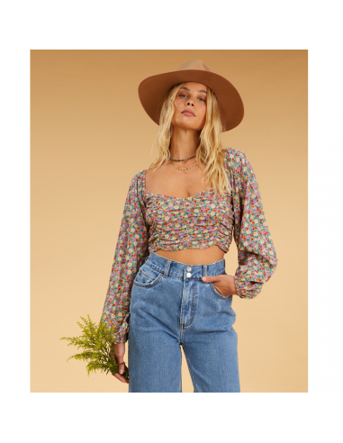 Salty Blonde x Billabong Free Love Crop Top 50% de réduction en Octobre 2024